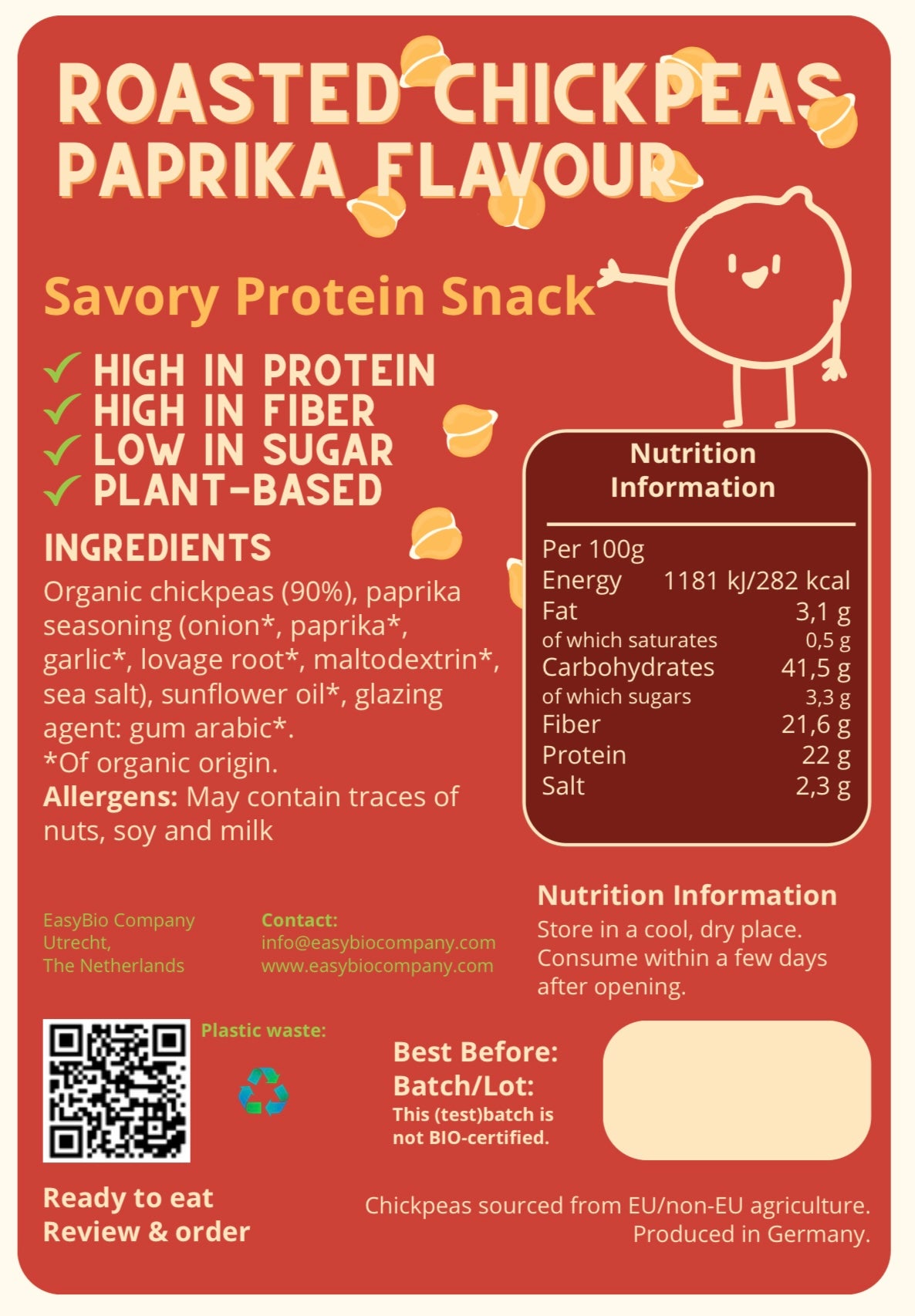 Geroosterde Kikkererwten - Paprika