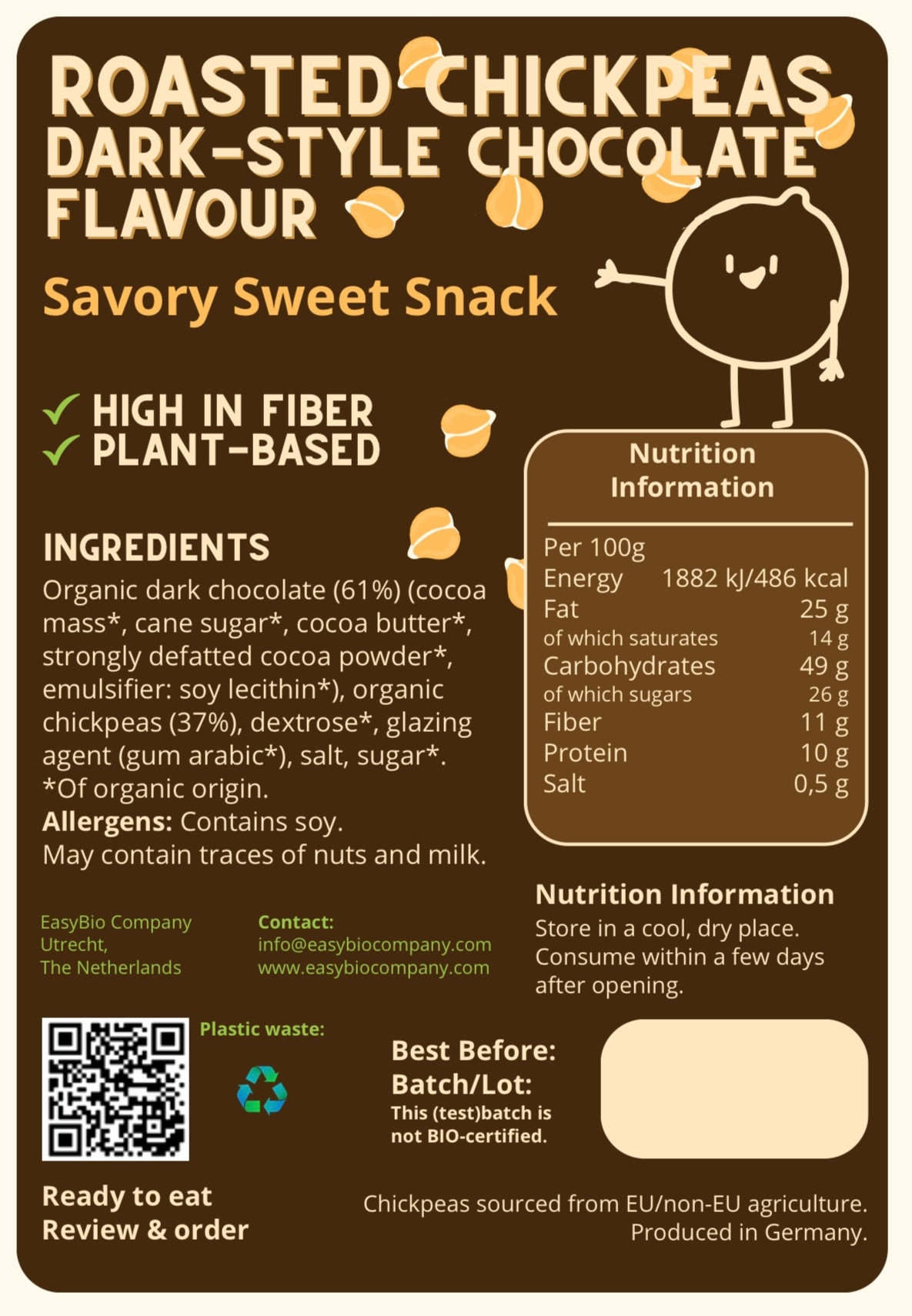 Geroosterde Kikkererwten - Dark-Style Chocolate